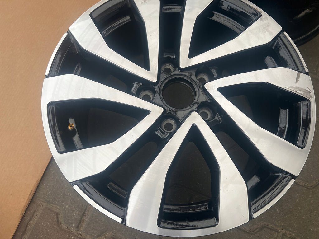 1x Alufelge 16 Zoll 7.0" 5x112 48ET Glanz Schwarz 5H0601025AC VW Golf Viii