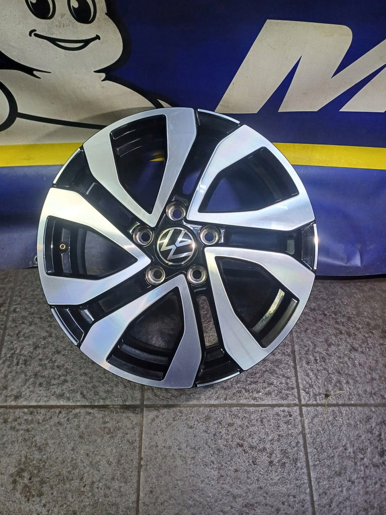 1x Alufelge 16 Zoll 6.5" 5x112 48ET Glanz 5TA601025AA VW Touran Rim Wheel FEL3816118216so