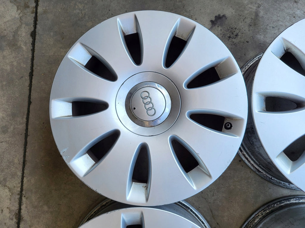 4x Alufelge 16 Zoll 7.0" 5x112 35ET Glanz Silber 4F0601025N Audi A4 B6 B7