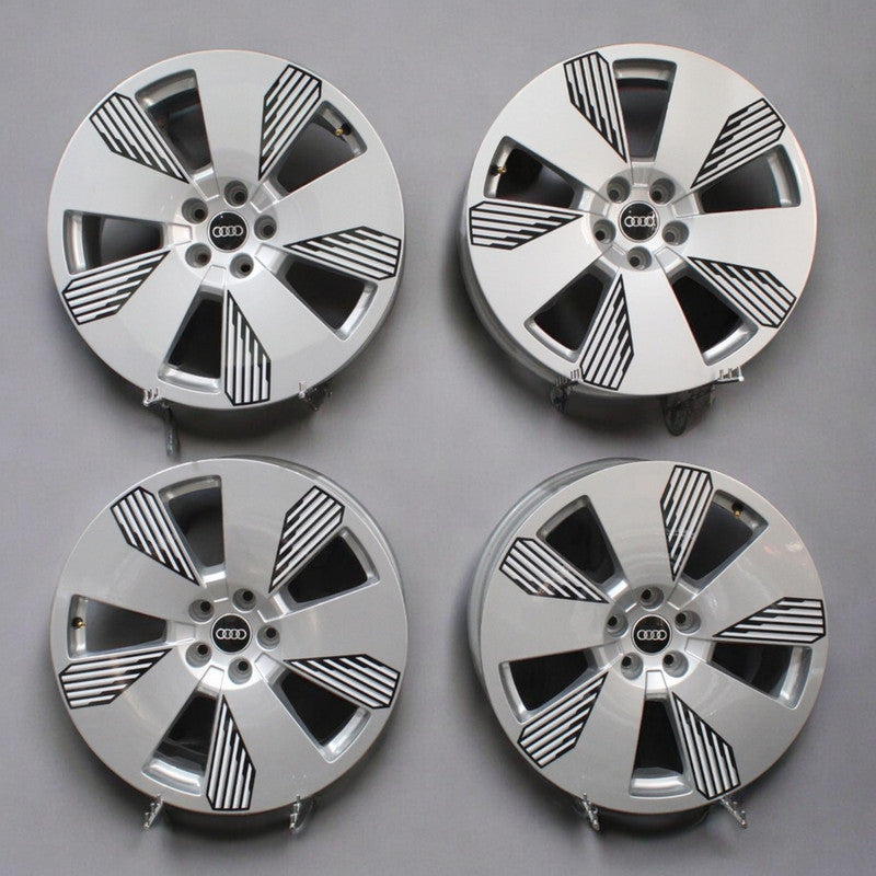 4x Alufelge 19 Zoll 8.0" 5x112 34ET Glanz Silber 4KE601025L Audi E-Tron