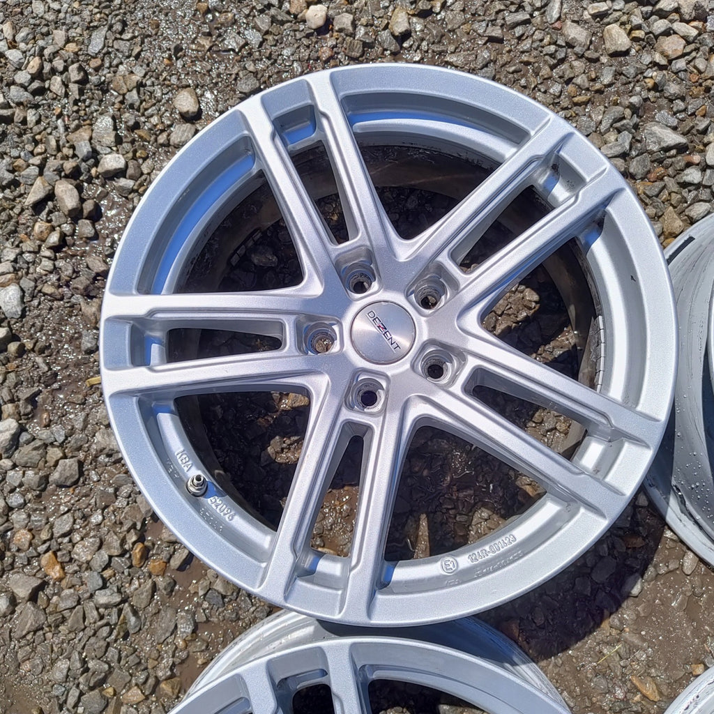 4x Alufelge 17 Zoll 7.5" 5x112 27ET Glanz Silber 52096 Audi Rim Wheel FEL7023863458zf