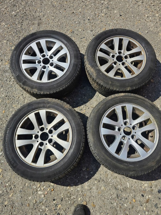 1x Alufelge 16 Zoll 7.0" 5x120 34ET Glanz Silber 6775595 BMW E91 E90 Rim Wheel FEL6326519648jo