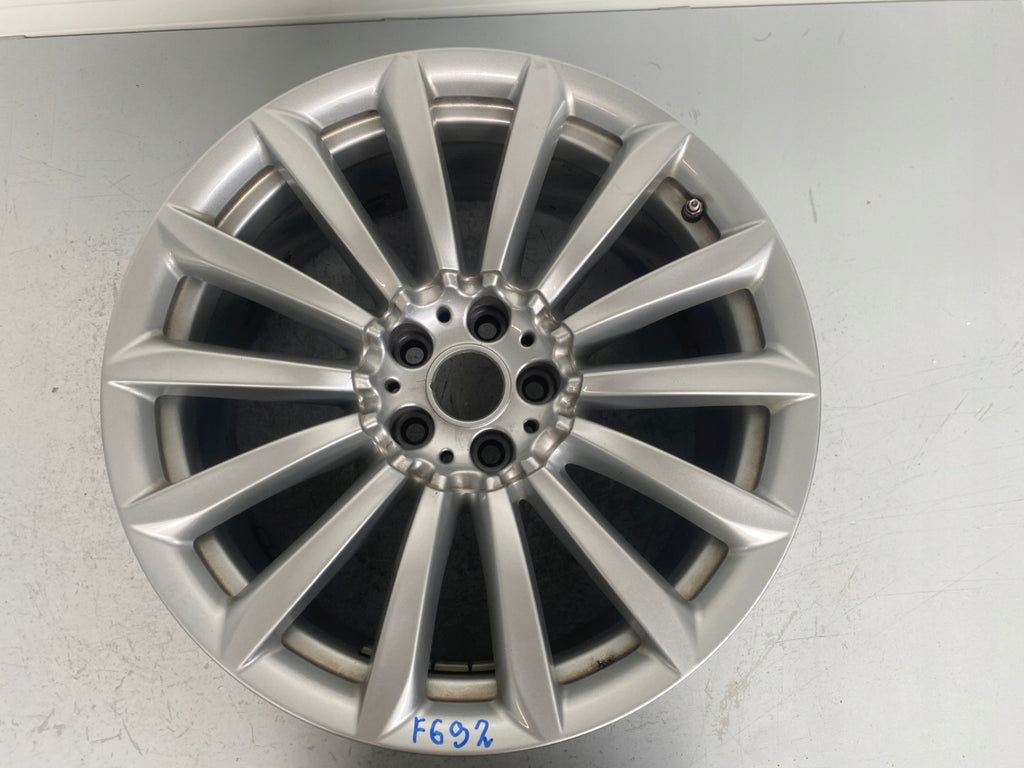 1x Alufelge 19 Zoll 8.5" 5x112 25ET Glanz Silber 6861225 BMW 1 Rim Wheel FEL2214365005kl