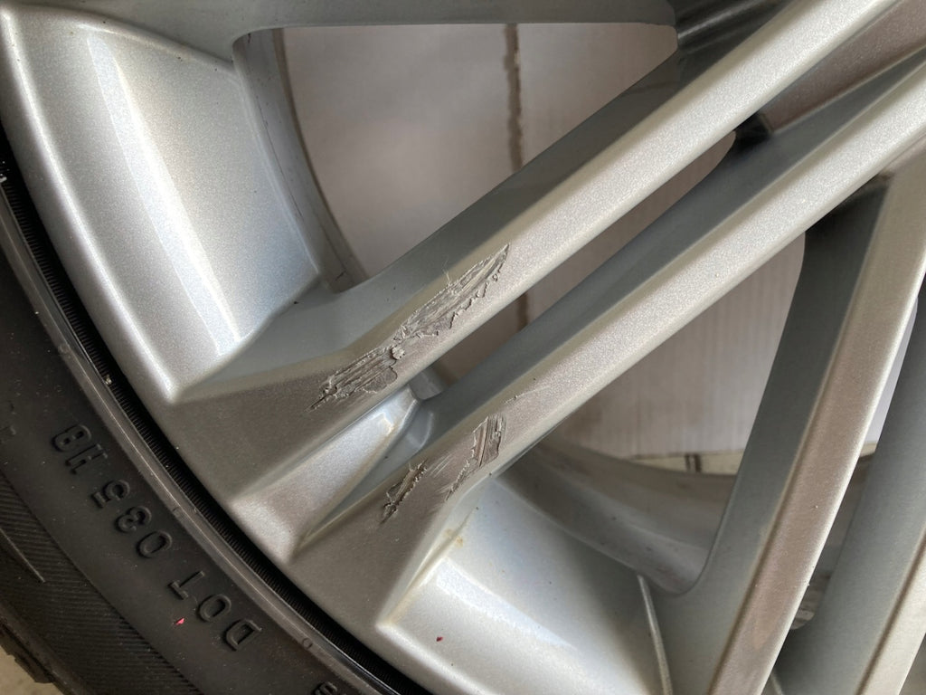 1x Alufelge 17 Zoll 7.0" 5x112 49ET Glanz Silber 5F0601025S Seat Leon Rim Wheel FEL4870248993xd
