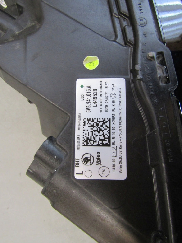 Frontscheinwerfer Skoda Fabia IV 6VB941015A LED Links Scheinwerfer Headlight SCH3273806849gs