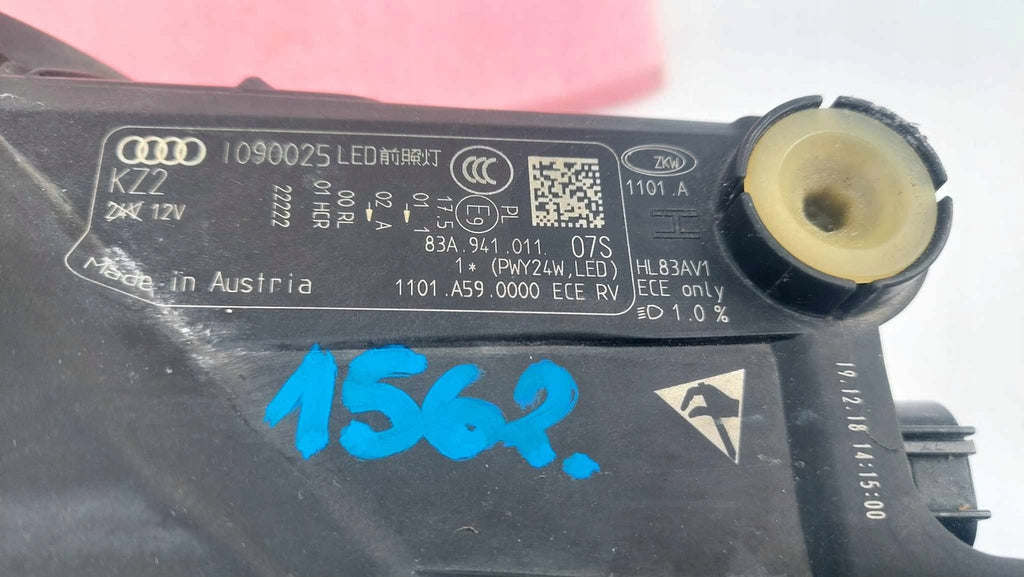 Frontscheinwerfer Audi Q3 83A941011 LED Links Scheinwerfer Headlight SCH4699690036dx