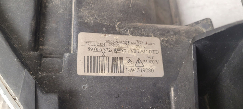 Frontscheinwerfer Citroën C8 1494319080 Xenon Rechts Scheinwerfer Headlight