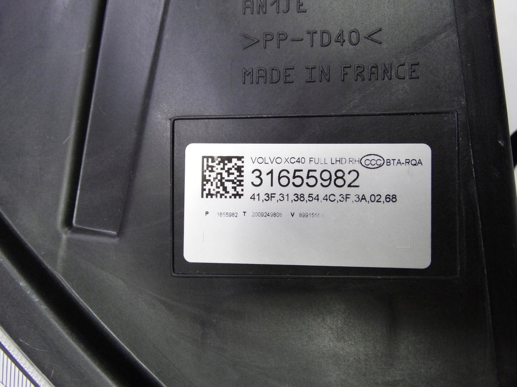 Frontscheinwerfer Volvo Xc40 31655982 Full LED Rechts Scheinwerfer Headlight SCH3118056038jb