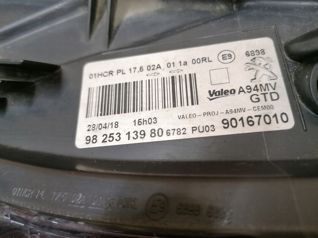 Frontscheinwerfer Peugeot 2008 I 90167010 LED Links Scheinwerfer Headlight