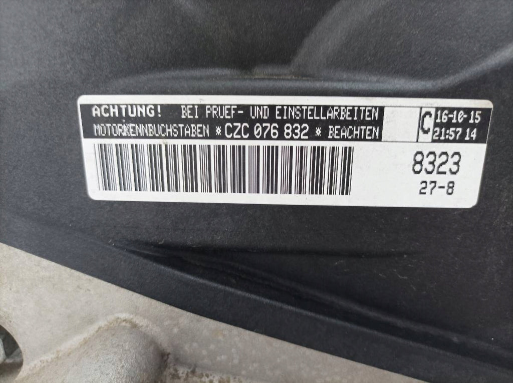 Motor VW Jetta CZC 1.4 TSI 125PS 92kW 2015 Benzin Engine Komplett