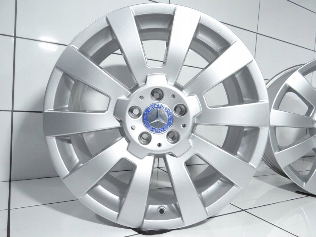 4x Alufelge 19 Zoll 8.5" 5x112 52ET Glanz Silber A2044012102 Mercedes-Benz FEL6324112891re