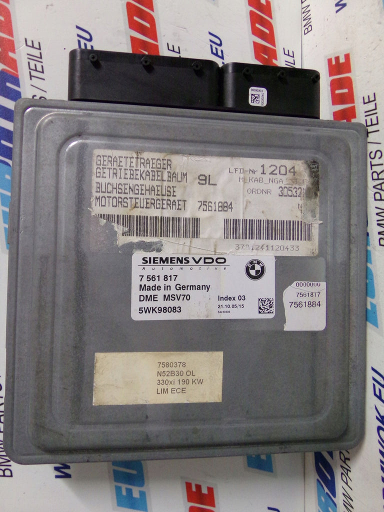 Motor Ac BMW 3 E90 7561817 134TKm Diesel Engine Unkomplett