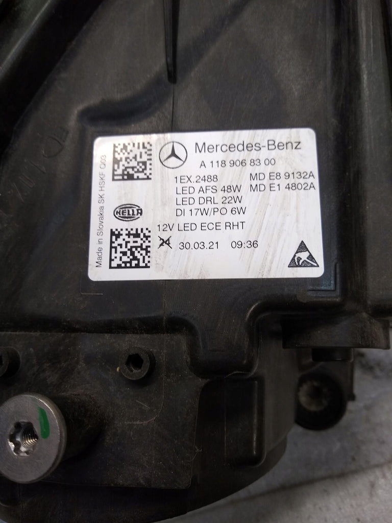 Frontscheinwerfer Mercedes-Benz Cla A1189068300 LED Links Scheinwerfer Headlight SCH9499764295xk