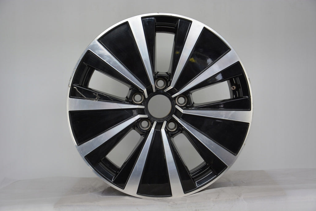 1x Alufelge 16 Zoll 6.5" 5x112 41ET Glanz Schwarz 3G0601025AL VW Passat B8