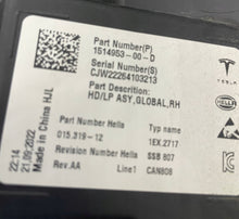 Laden Sie das Bild in den Galerie-Viewer, Frontscheinwerfer Tesla Model 3 1514953-00-D Full LED Rechts Headlight