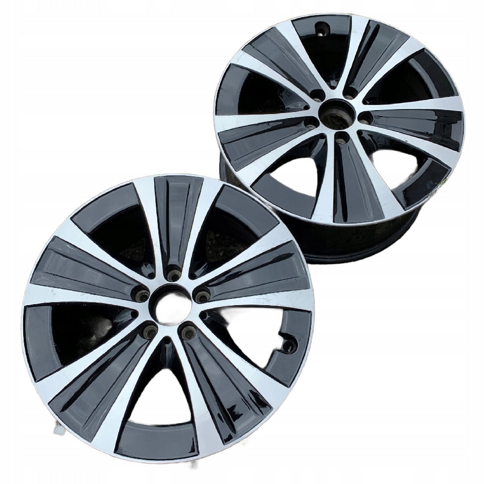 1x Alufelge 18 Zoll 8.0" 5x112 43ET Glanz Schwarz A2134013700 Mercedes-Benz