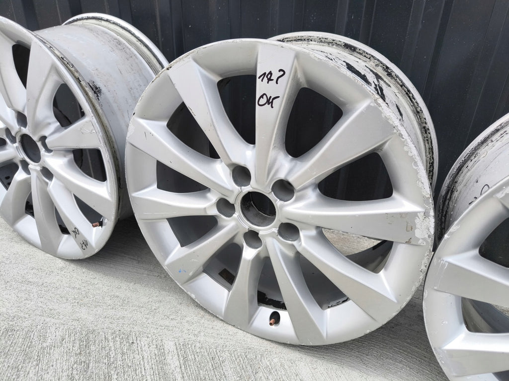 4x Alufelge 17 Zoll 8.0" 5x112 39ET Glanz Silber 4G0601025AG Audi A5 A4