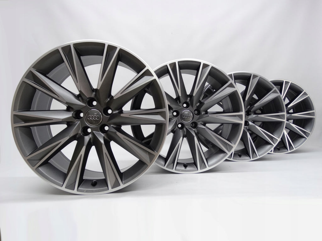 4x Alufelge 20 Zoll 9.0" 5x112 38ET Glanz Schwarz 4KE071490A Audi E-Tron FEL7806441088du