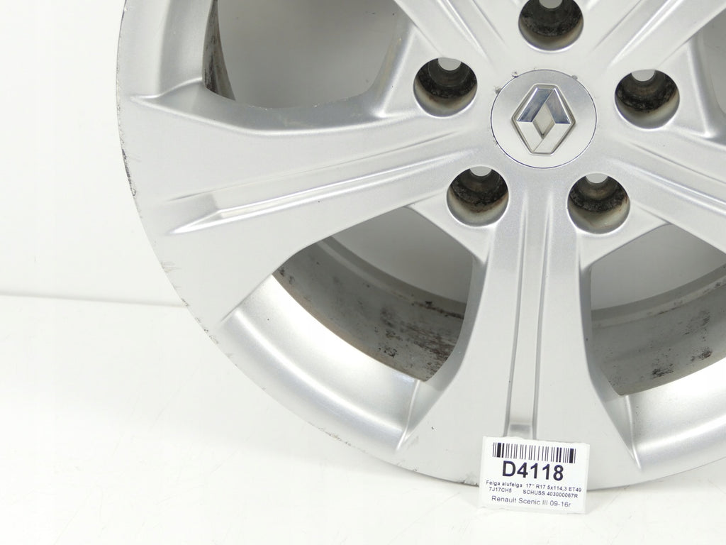 1x Alufelge 17 Zoll 7.0" 5x114.3 403000067R Renault Megane III 1 Scenic FEL8066892907ae