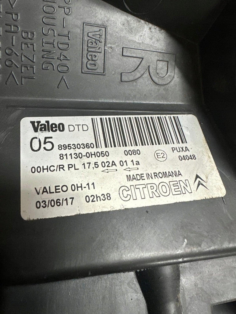 Frontscheinwerfer Citroën C1 811300H050 Rechts Scheinwerfer Headlight SCH1602076685ed