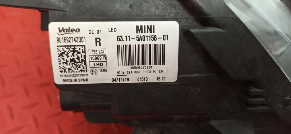 Frontscheinwerfer Mini F56 F55 5A01158 Full LED Rechts Scheinwerfer Headlight SCH6236621276cw