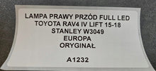 Load image into Gallery viewer, Frontscheinwerfer Toyota W3049 LED Rechts Scheinwerfer Headlight SCH2646065114cx