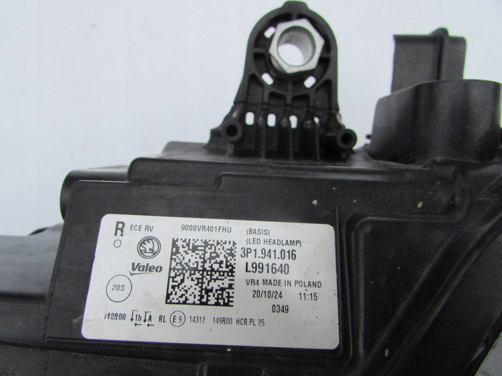 Frontscheinwerfer Skoda Superb I 3P1941016 LED Rechts Scheinwerfer Headlight SCH4566358980lu