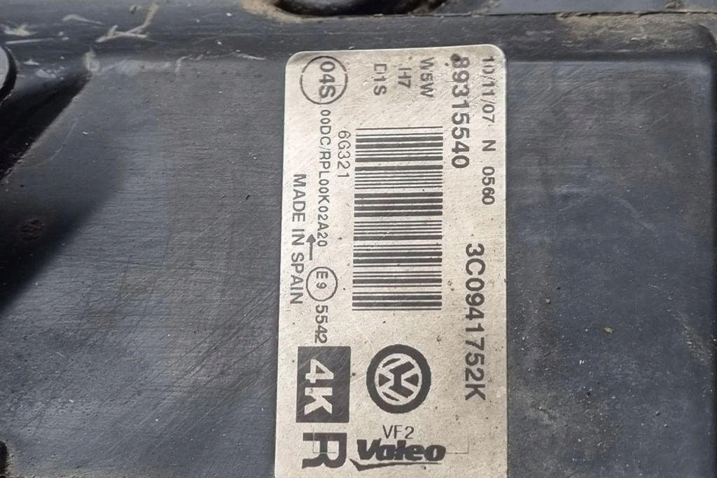 Frontscheinwerfer VW Passat Alltrack 3C0941752K Rechts Scheinwerfer Headlight SCH5790679795nc