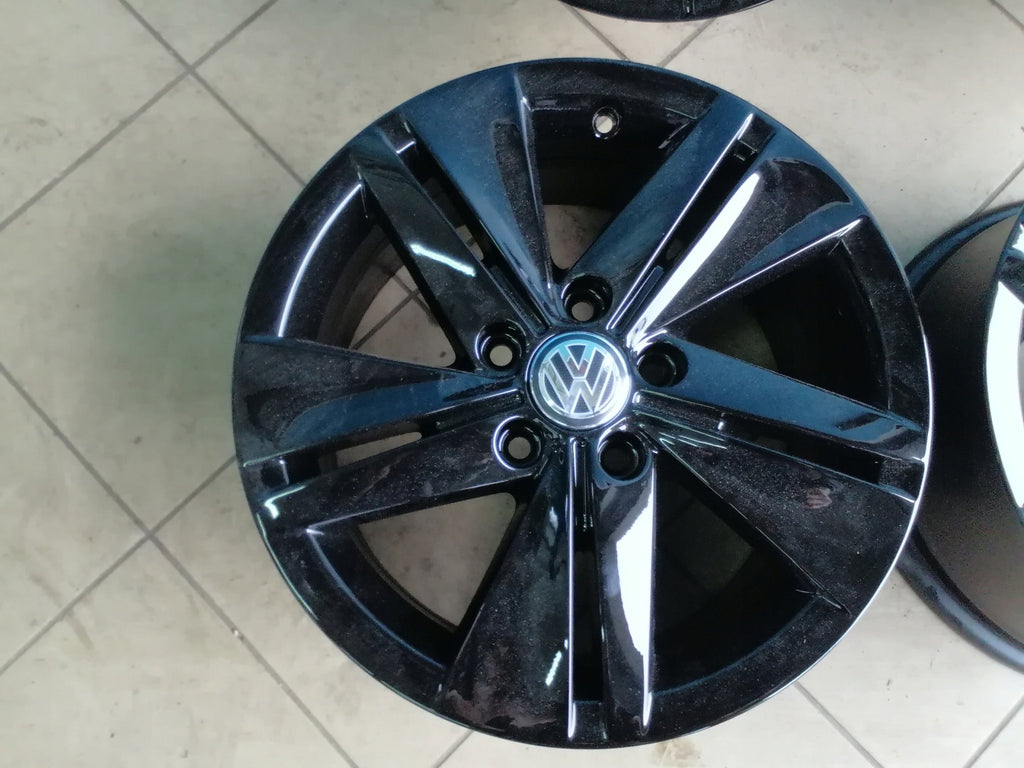 4x Alufelge 16 Zoll 7.0" 5x112 48ET Glanz Silber 5H0601025 VW Golf Rim Wheel FEL3022021578ai