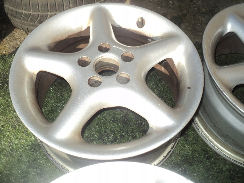 4x Alufelge 15 Zoll 7.0" 5x100 35ET Glanz Weiß Rim Wheel FEL1812269490mj