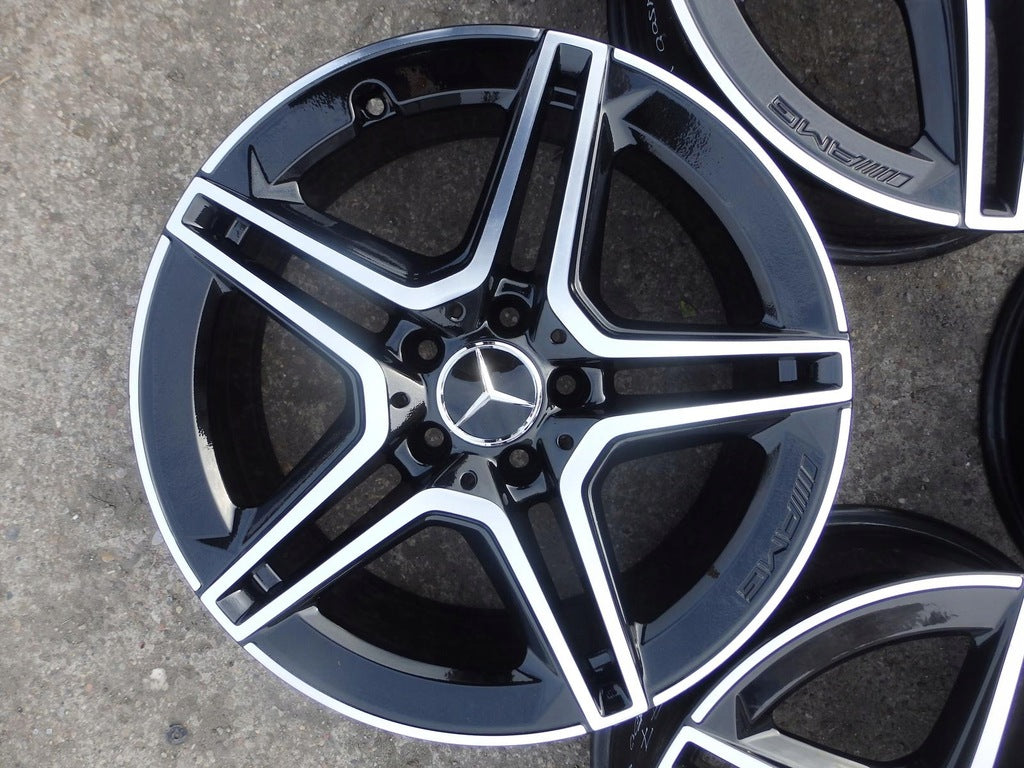 1x Alufelge 18 Zoll 7.5" 5x112 49ET Glanz Schwarz A1774011500 Mercedes-Benz W177 FEL5668621443jd