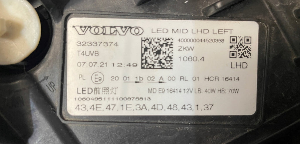 Frontscheinwerfer Volvo Xc60 II 32337374 LED Links Scheinwerfer Headlight SCH4645633505ur
