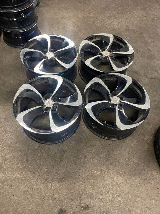 4x Alufelge 19 Zoll 8.5" 5x112 35ET Glanz Schwarz Rim Wheel FEL9586584198rh