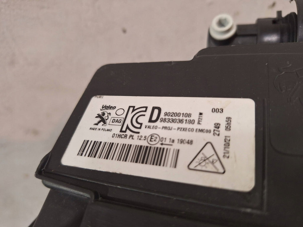 Frontscheinwerfer Peugeot 2008 208 II S25062279 9833036180 LED Rechts Headlight