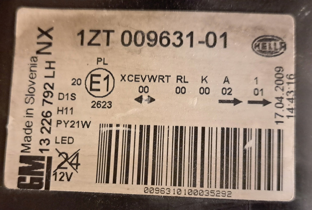 Frontscheinwerfer Opel Insignia A 13226792LH Xenon Links Scheinwerfer Headlight SCH1669644667ea