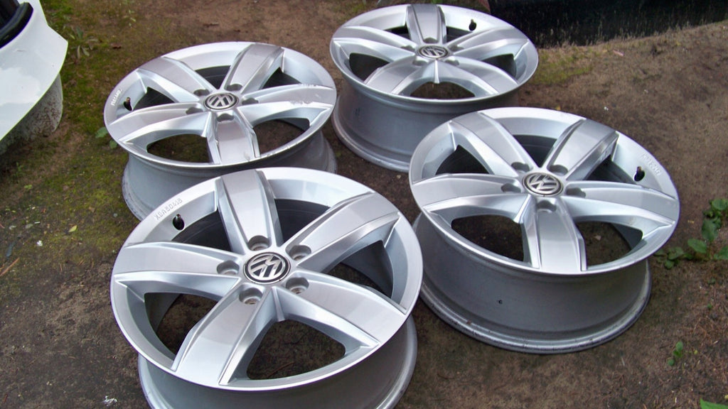 4x Alufelge 16 Zoll 6.0" 5x112 43ET Glanz Silber 2GA071496A VW T-Roc Rim Wheel FEL1155085301hq