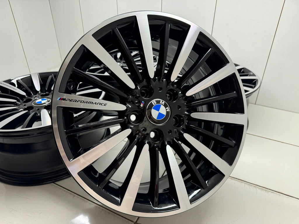 4x Alufelge 18 Zoll 8.0" 5x120 34ET Glanz Silber BMW F30 E90 Rim Wheel FEL2195966726mp