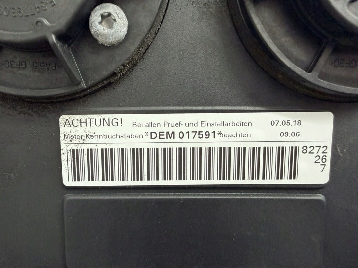 Motor Audi A4 B9 DEM 2.0 TFSI 190PS 140kW 90TKm Engine Komplett MOT5922716065uh