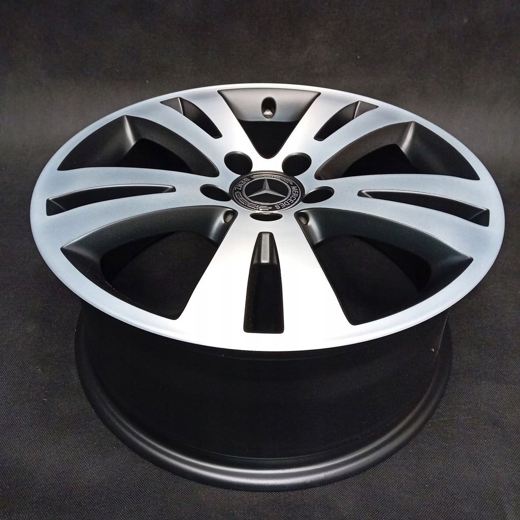4x Alufelge 17 Zoll 7.5" 5x112 47ET Glanz Silber A2044010402 Mercedes-Benz W204 FEL2126045799jm
