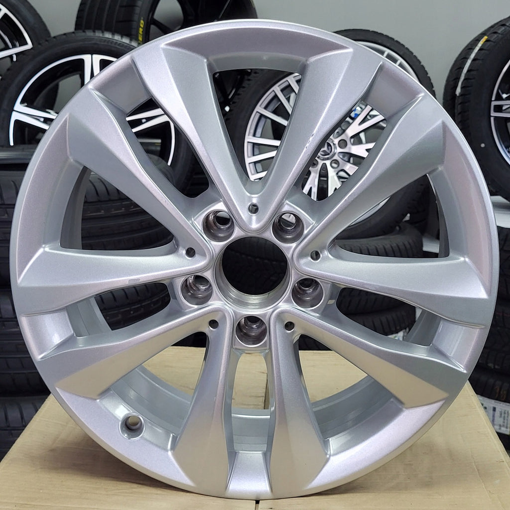 1x Alufelge 17 Zoll 7.0" 5x112 48,5ET Glanz Silber A2054018000 Mercedes-Benz