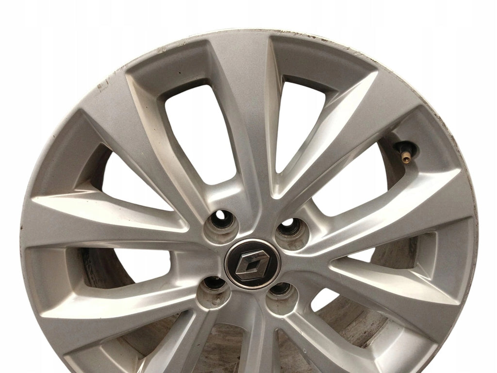 1x Alufelge 16 Zoll 6.5" 4x100 37ET Glanz Silber Renault Clio Iv Rim Wheel FEL6180704848qt