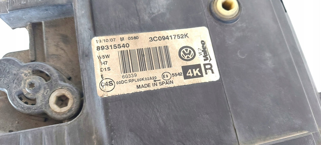 Frontscheinwerfer VW Passat 3C0941752K Bi-Xenon Rechts Scheinwerfer Headlight SCH6493004403hg