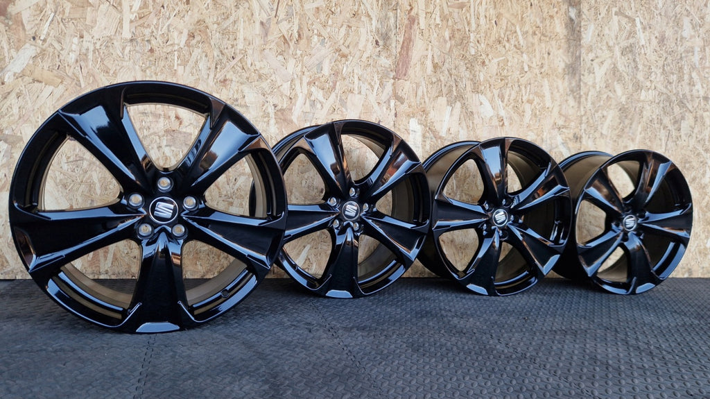 4x Alufelge 19 Zoll 8.0" 5x112 49ET Matt Schwarz 5FA601025F Seat I Rim Wheel FEL1221395260ao