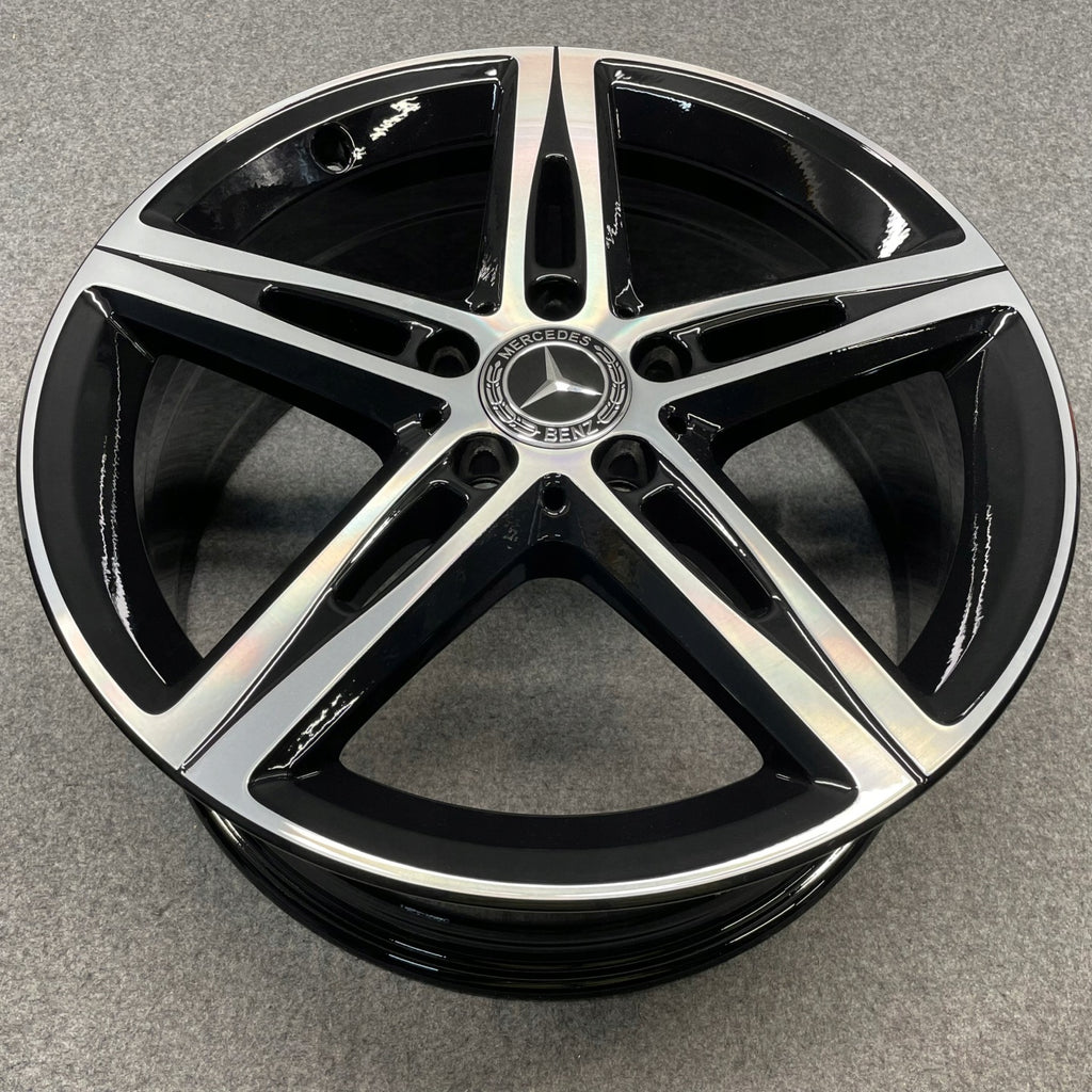 4x Alufelge 18 Zoll 7.5" 5x112 49ET Glanz Schwarz A1774010700 Mercedes-Benz Cla FEL9497353241ms