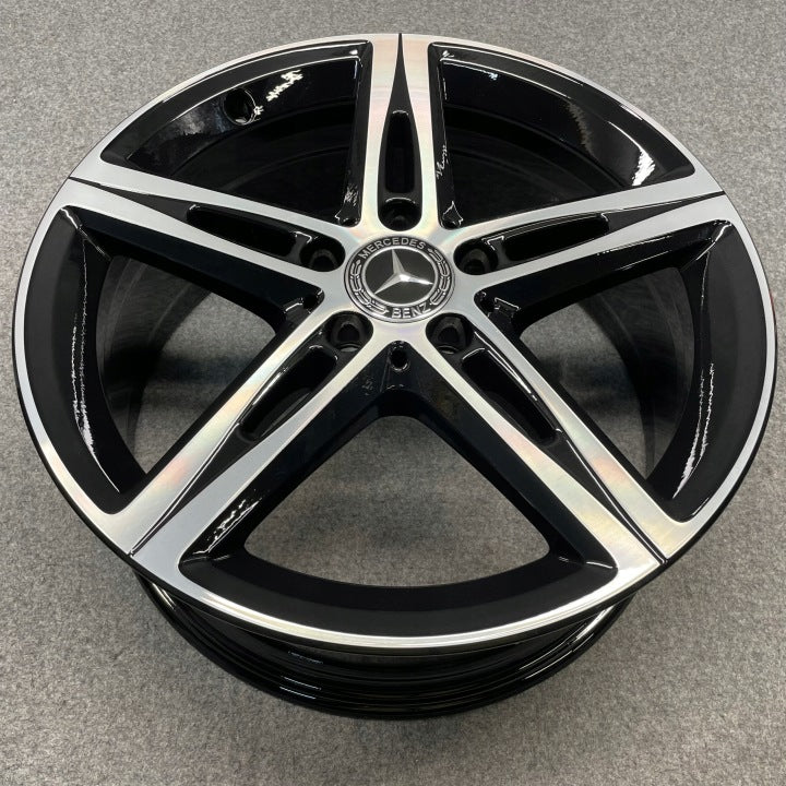 4x Alufelge 18 Zoll 7.5" 5x112 49ET Glanz Schwarz A1774010700 Mercedes-Benz Cla FEL9497353241ms