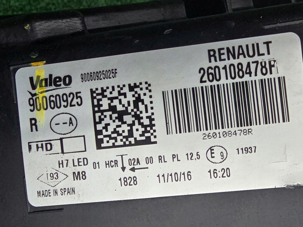 Frontscheinwerfer Renault Megane 260108478R LED Rechts Scheinwerfer Headlight SCH8440033192nn