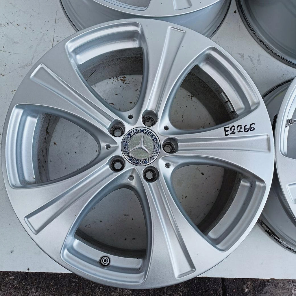 4x Alufelge 18 Zoll 8.0" 5x112 38ET Glanz Silber A2534010800 Mercedes-Benz Glc FEL5029031984ew