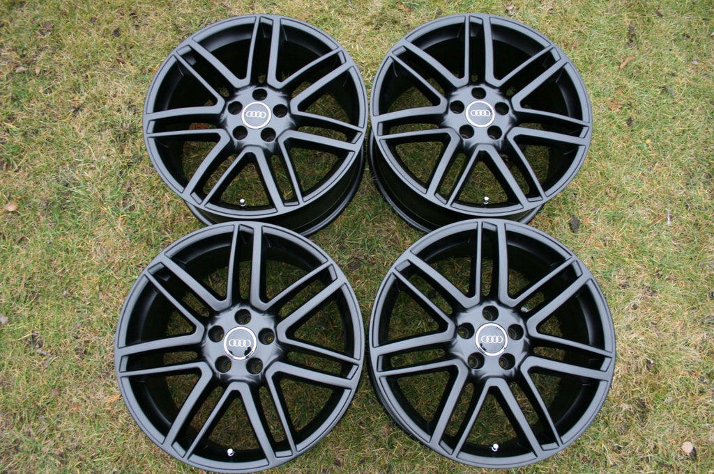 4x Alufelge 19 Zoll 9.0" 5x112 32ET Matt Schwarz 4H0601025CA Audi Allroad FEL1803374150li