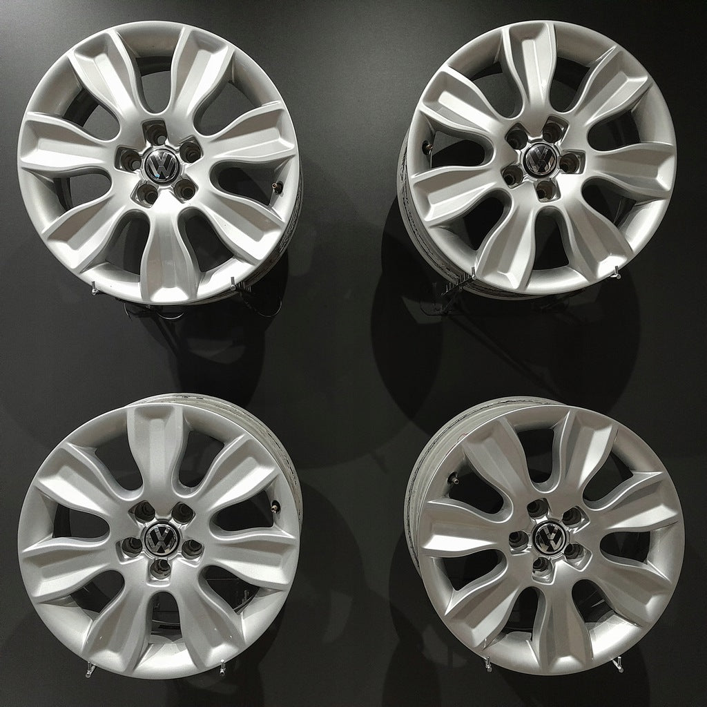 4x Alufelge 16 Zoll 6.0" 5x100 30ET Glanz Silber 8X0601025A Audi A1 Rim Wheel FEL7831376024nu