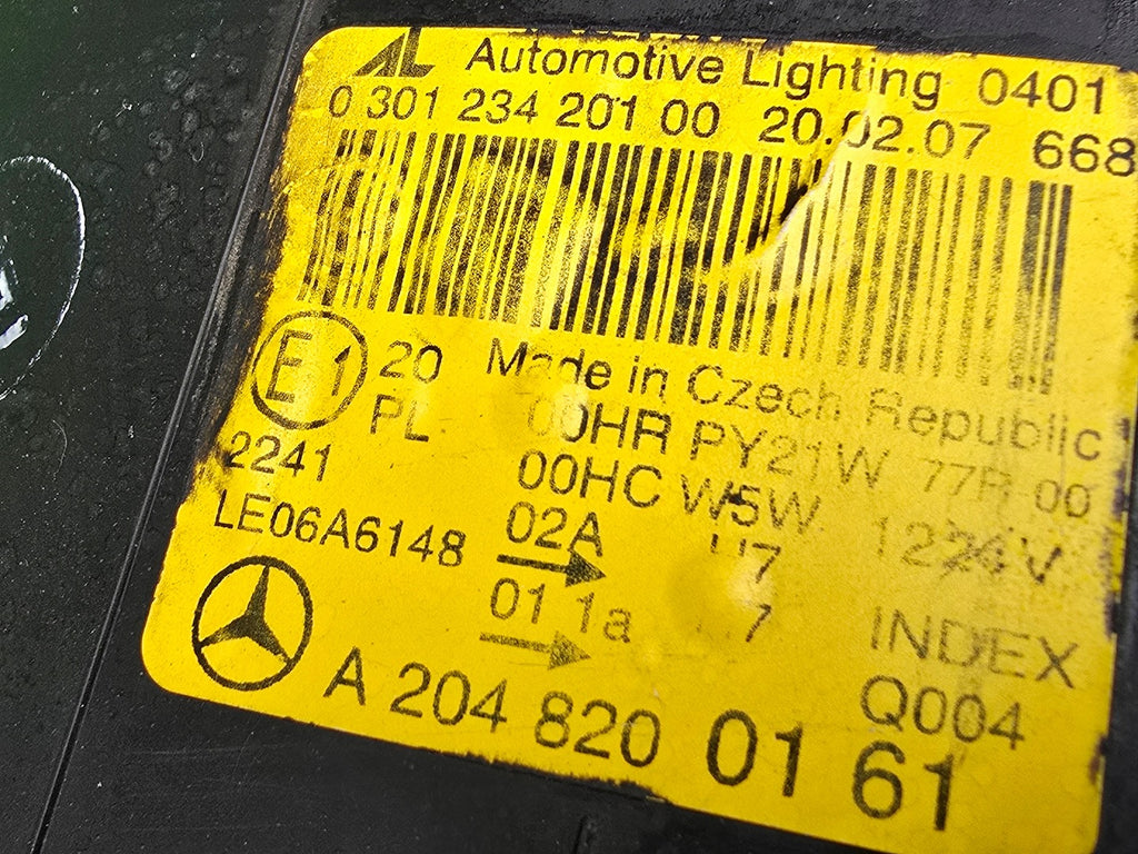 Frontscheinwerfer Mercedes-Benz W204 A2048200161 Ein Satz Scheinwerfer Headlight SCH1599011404kt